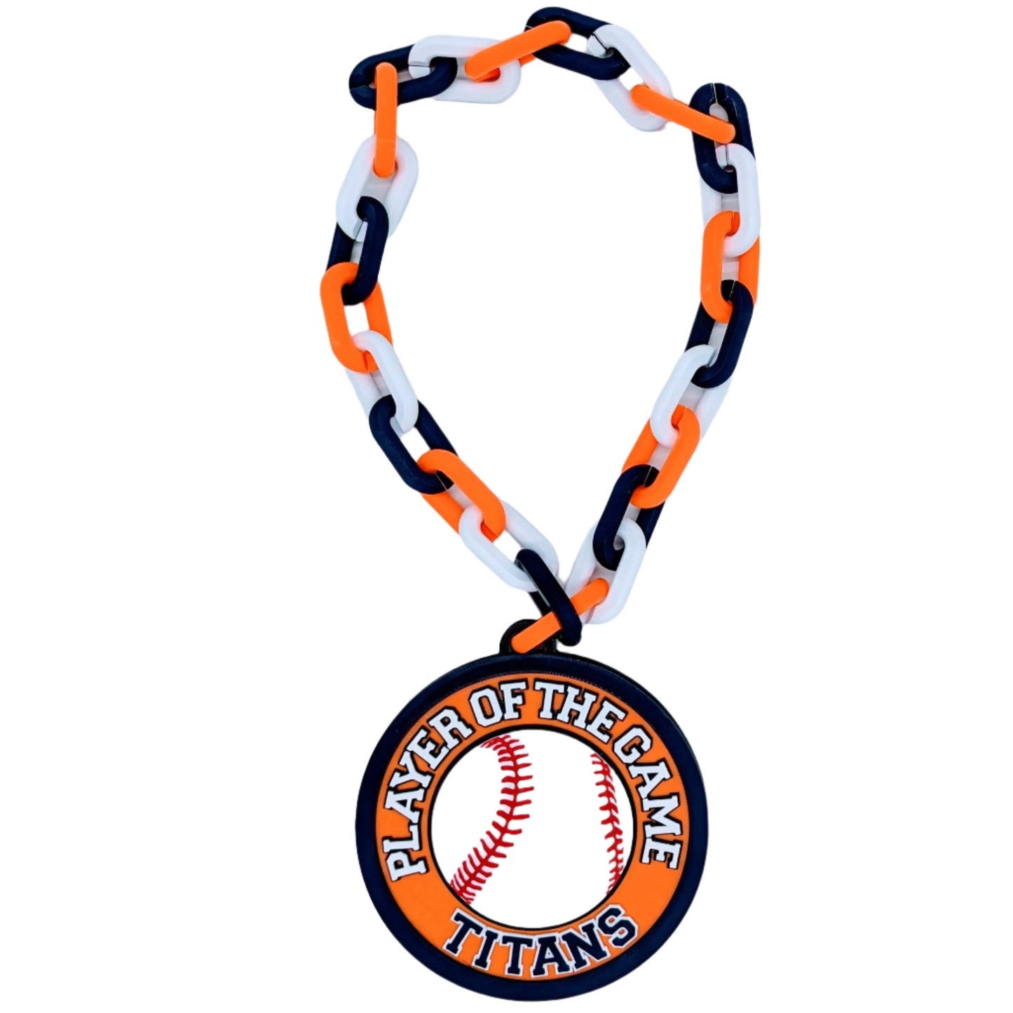 big medal chain swag baseball ball